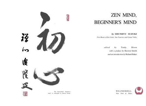 Shunryu Suzuki: Zen Mind, Beginner's Mind (Hardcover, 2006, Shambhala)